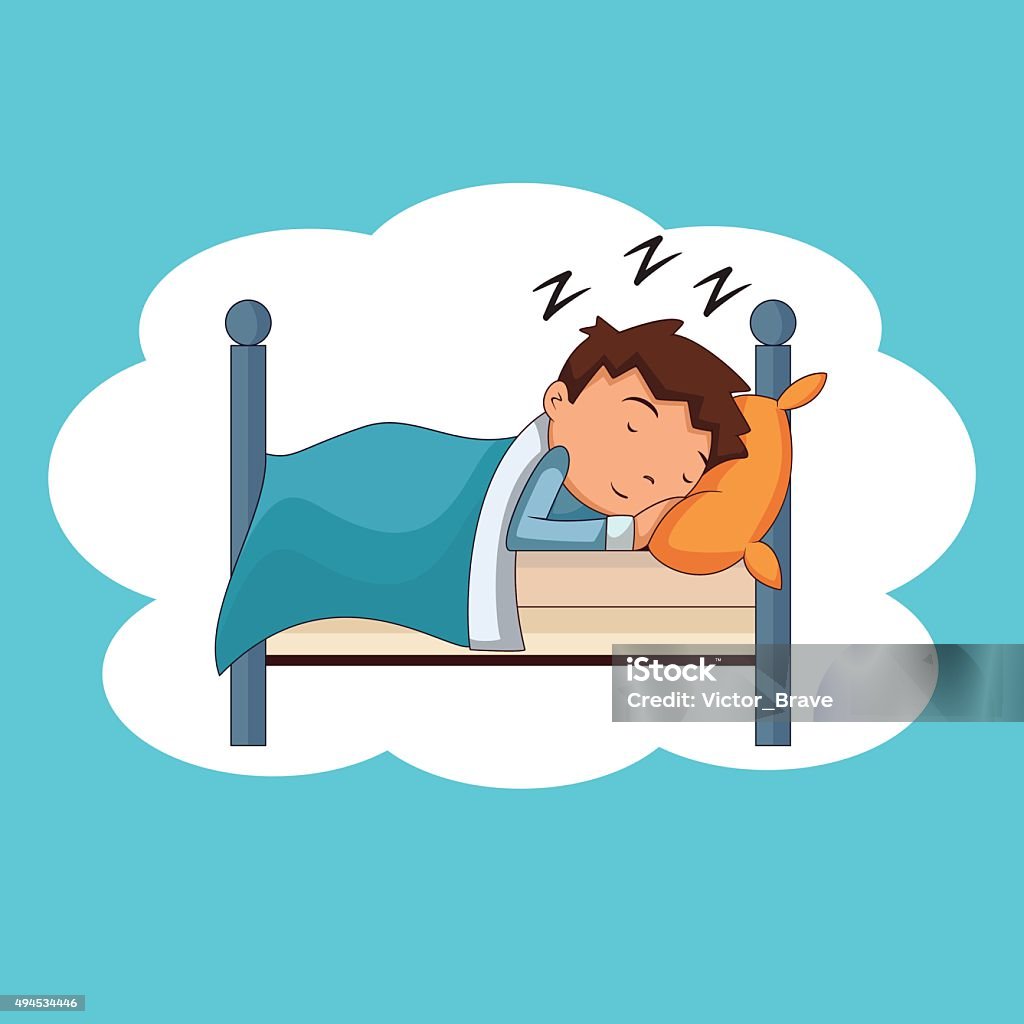 Child Sleeping Stock Illustration - Download Image Now - Sleeping, Child,  Boys - iStock