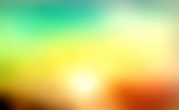 Green Yellow Red Mix Blur Color Abstract Background Stock Illustration -  Download Image Now - iStock