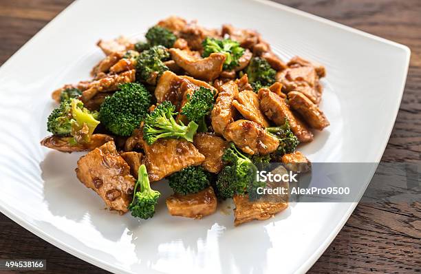 Chicken With Broccoli Stock Photo - Download Image Now - 2015, Asian Food, Backgrounds