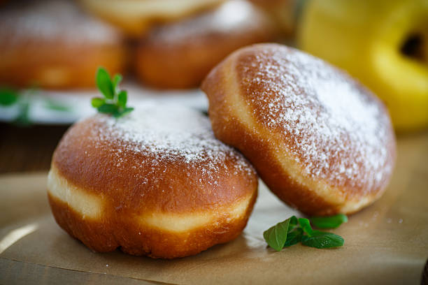 istock donuts with quince filling sprinkled 494539804