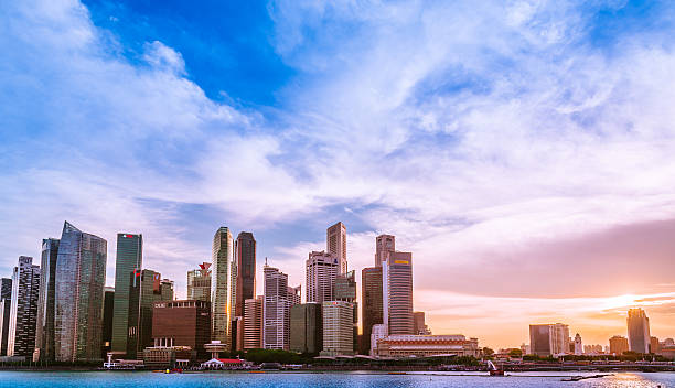 istock Sunset at Marina Bay-1 494539852