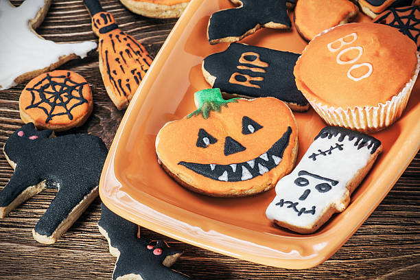 istock happy Halloween homemade cookies 494542028