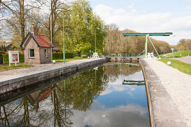 istock Lock chamber of sluice and drawbridge 494542449