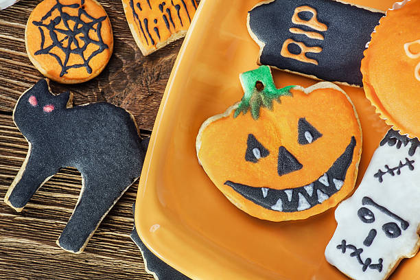 istock happy Halloween homemade cookies 494543172