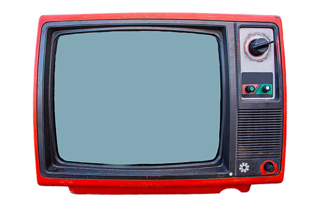 istock Vintage TV set isolated 494543347