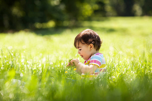 istock Baby girl in nature 494543613