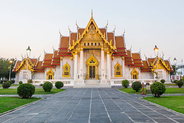 istock Beautiful Thai Temple Wat Benjamaborphit, temple in Bangkok 494543933