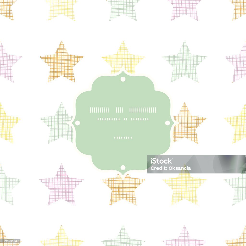 Stars textile Textur frame Nahtlose Muster Hintergrund in Pastellfarben - Lizenzfrei Abstrakt Vektorgrafik