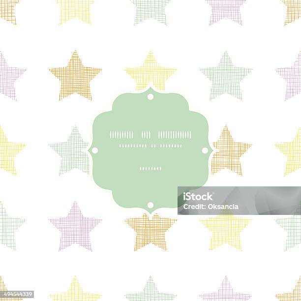 Stars Textile Textur Frame Nahtlose Muster Hintergrund In Pastellfarben Stock Vektor Art und mehr Bilder von Abstrakt