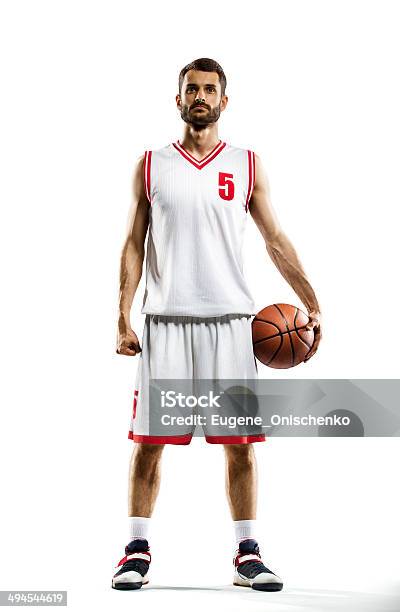 Basketball Player Stock Photo - Download Image Now - Basketball Player, Portrait, White Background