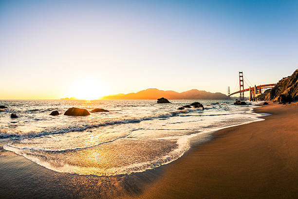 San Francisco Golden Gate bridge at sunset