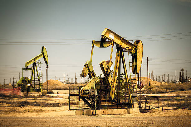 istock Oil pumps in Nevada Desert, USA 494545457