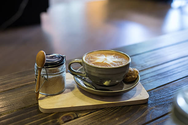 istock Coffee in cup and cookies in coffee cafe 494546099
