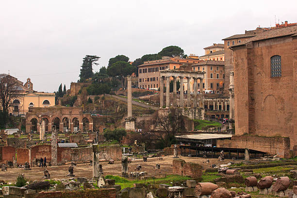 istock Imperial Fora, Temple of Peace in  Rome 494546293
