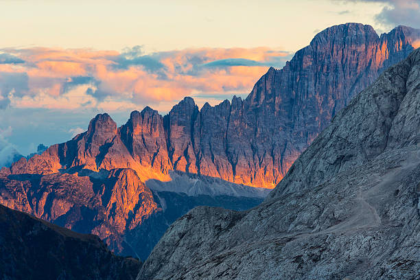 istock Amazing sunset on Monte Pelmo, Dolomites. 494547542