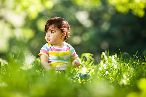 istock Baby girl in nature 494556989