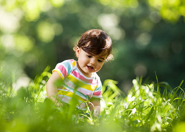 istock Baby girl in nature 494556991