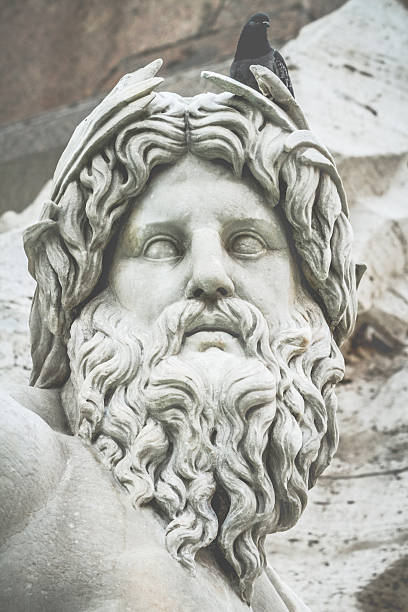 istock Fountain of the Four Rivers Statue at Piazza Navona 494557431