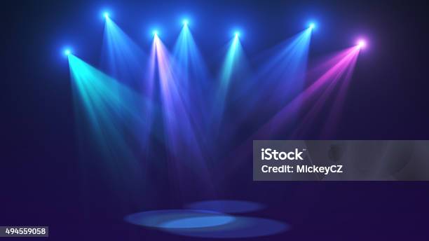 Concert Lights Stock Photo - Download Image Now - Awe, Backgrounds, Stage - Performance Space