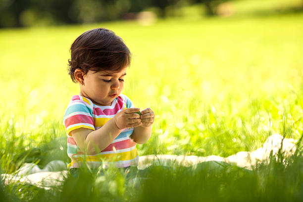istock Baby girl in nature 494560197