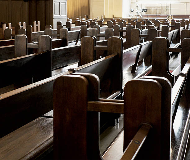 istock Benches in Lutheran church 494560588