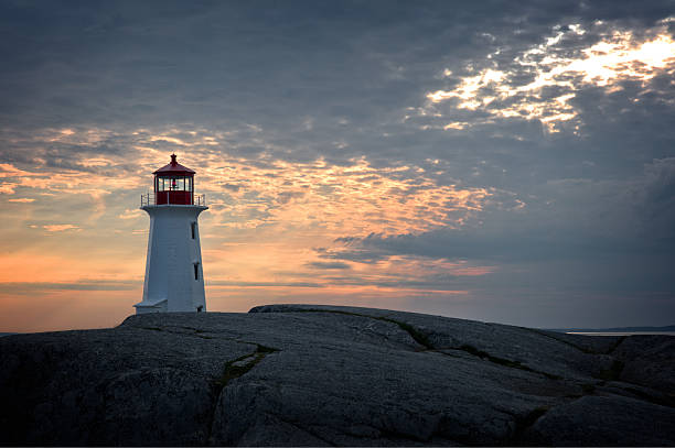 istock Sunset on the Peggy's Cove Lighthouse in Nova Scotia. 494560913