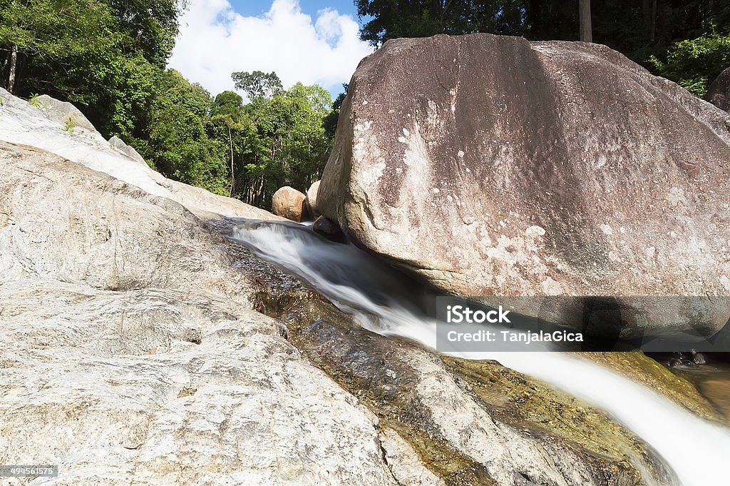 Hin Lad Wasserfall, Ko Samui, Thailand - Lizenzfrei Anhöhe Stock-Foto