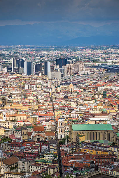 Naples town, Italy stock photo