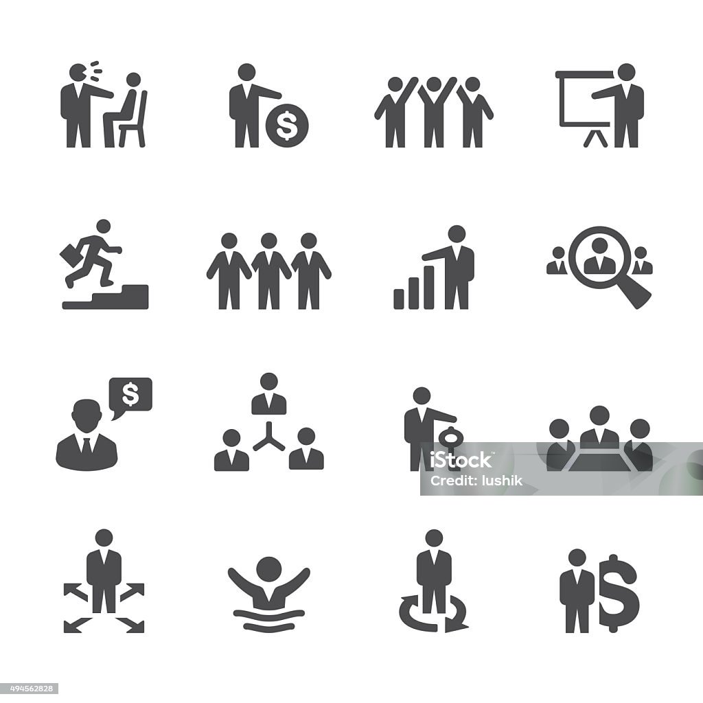 Soulico icons - Business Issues Soulico collection - Business Issues related icons. Drowning stock vector