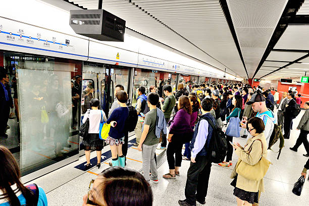 istock Hong Kong travellers in silhouette 494563005