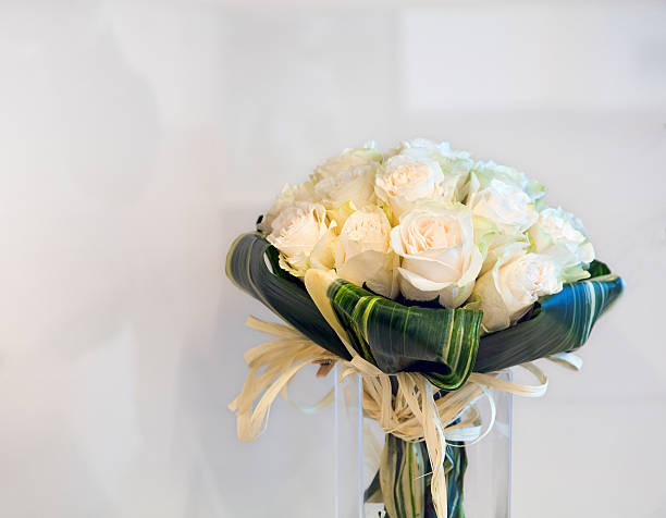 Delicate and beautiful wedding bouquet