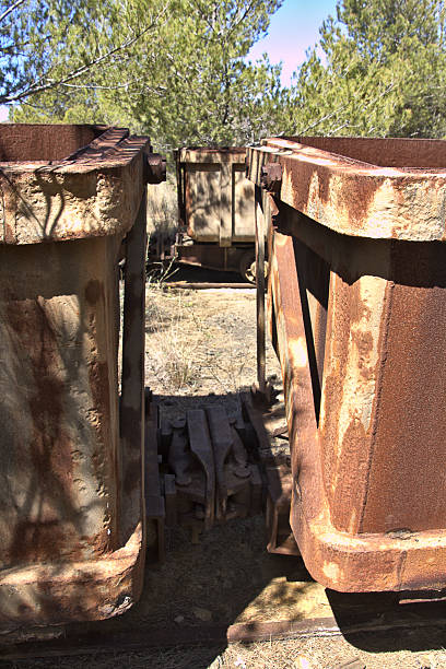istock old coal wagons abandoned on the tracks 494563197