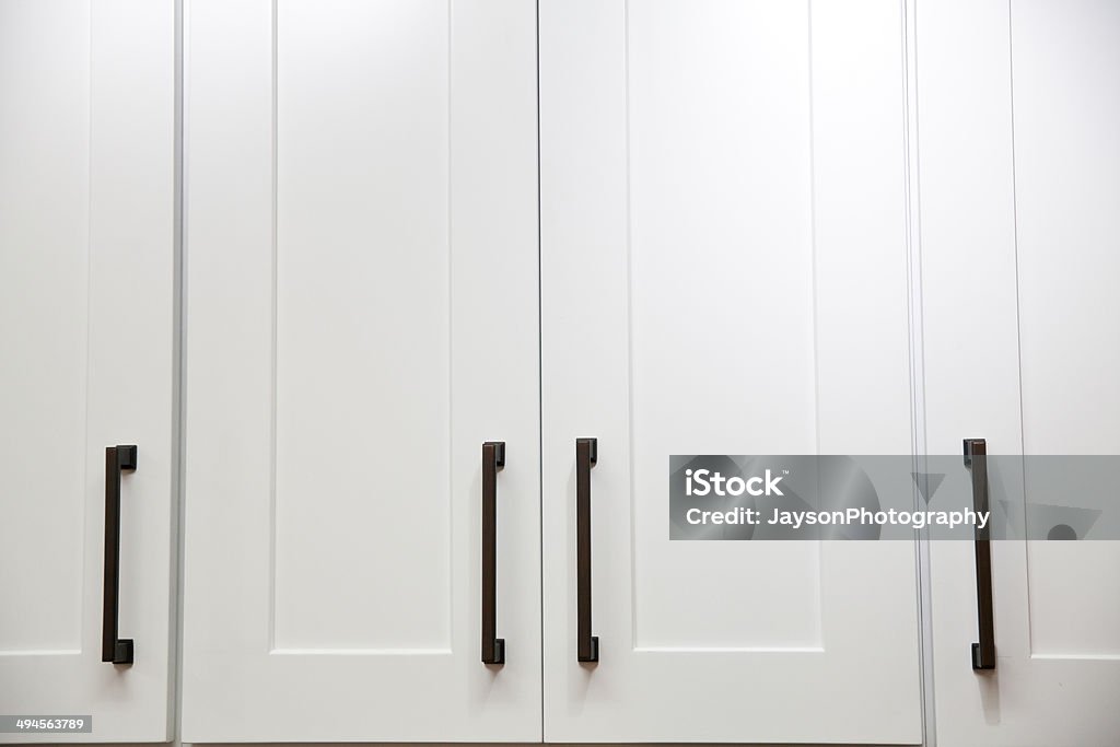 Kitchen Cabinet Close up view at the Kitchen Cabinet Cabinet Door Stock Photo