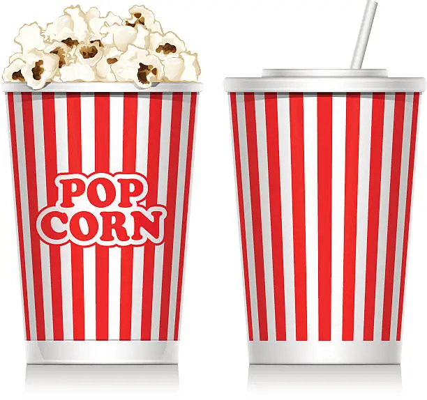 Vector illustration of Popcorn