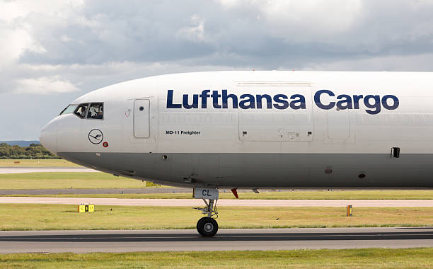 Lufthansa Cargo MD-11 stock photo