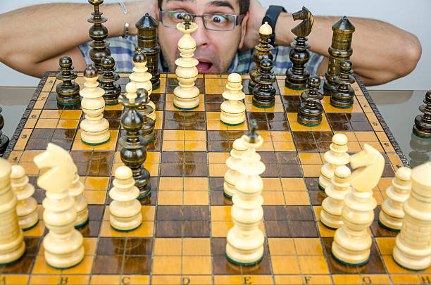 istock Businessman loses the game in chess 494568066
