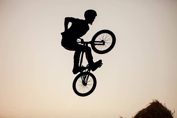 istock Silhouette of extreme rider 494569728