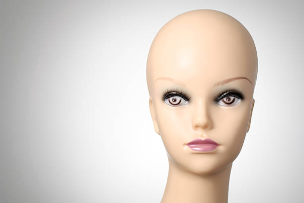 Manikin woman face close up.