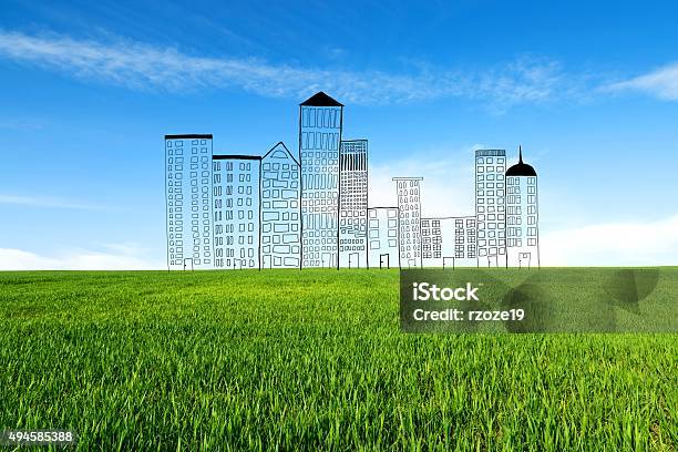 Concept Of A New Residential Block In The New Location Stock Photo - Download Image Now