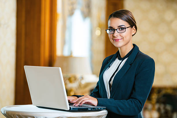 istock Concept for businesswoman in expensive hotel 494589308