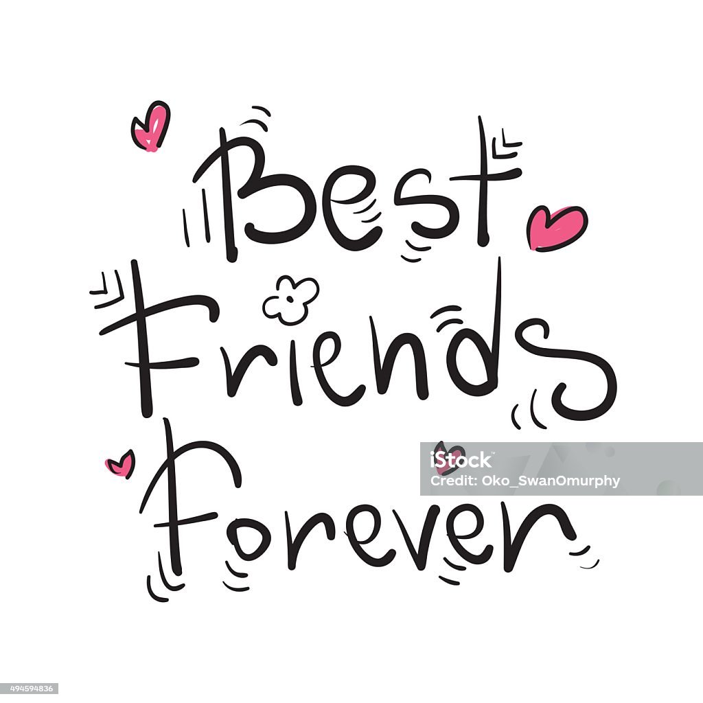 Best Friends Forever Stock Illustration - Download Image Now ...