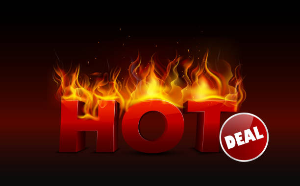 istock Concept of hot deal design 494594900