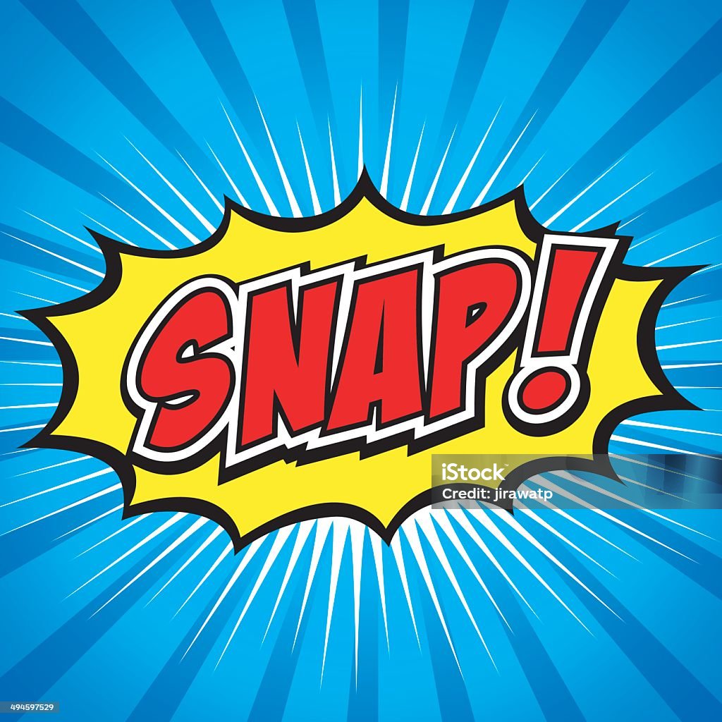 Snap Cartoon Example Snap Comic Speech Bubble Cartoon Stock Illustration - Download Image ...