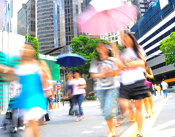 istock Singapore busy street 494600443
