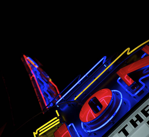 Neon Movie Theater Marquee