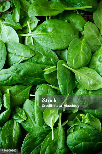 Spinach Leaves Stock Photo - Download Image Now - Spinach, Backgrounds, Freshness
