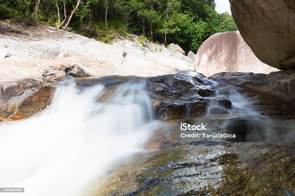 Cascata Hin Lad, Ko Samui, Tailândia - Foto de stock de Arte, Cultura e Espetáculo royalty-free