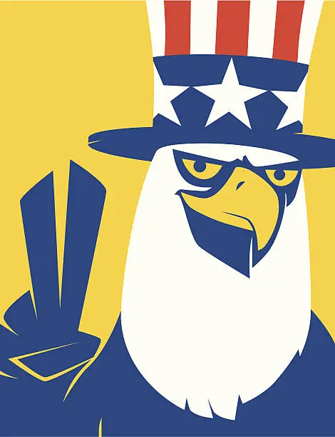 Vector illustration of usa eagle