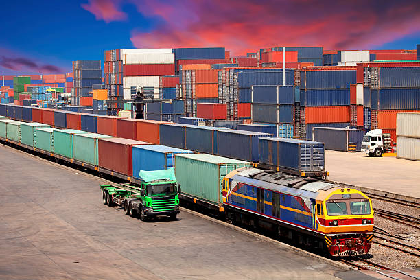 Containers stock photo