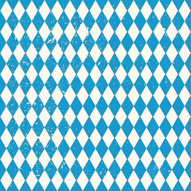 oktoberfest bezszwowe wzór z romb - german culture germany german flag flag stock illustrations